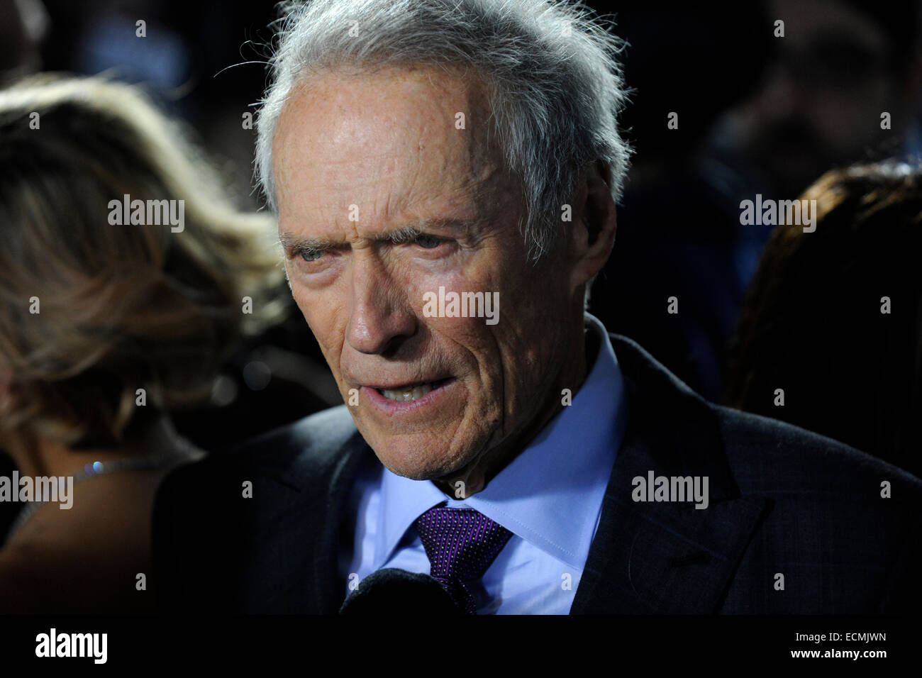Clint Eastwood che frequentano il 'American Sniper' New York Premiere a Frederick P. Rose Hall, jazz presso il Lincoln Center su dicembre 15, 2014 in New York City/picture alliance Foto Stock