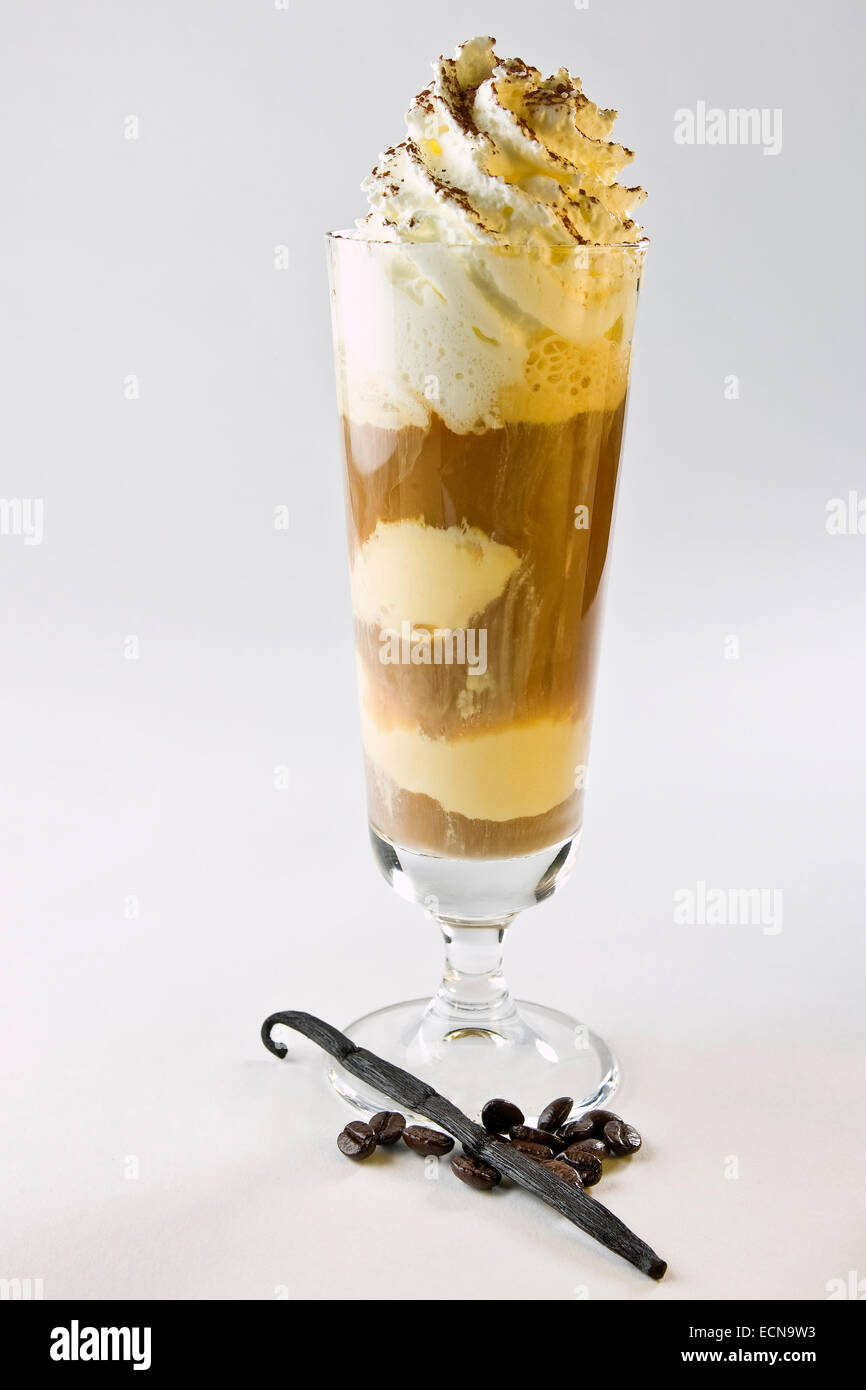 Crema vaniglia caffè Foto Stock