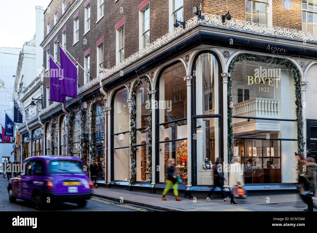 Il negozio Asprey In New Bond Street a Londra, Inghilterra Foto Stock