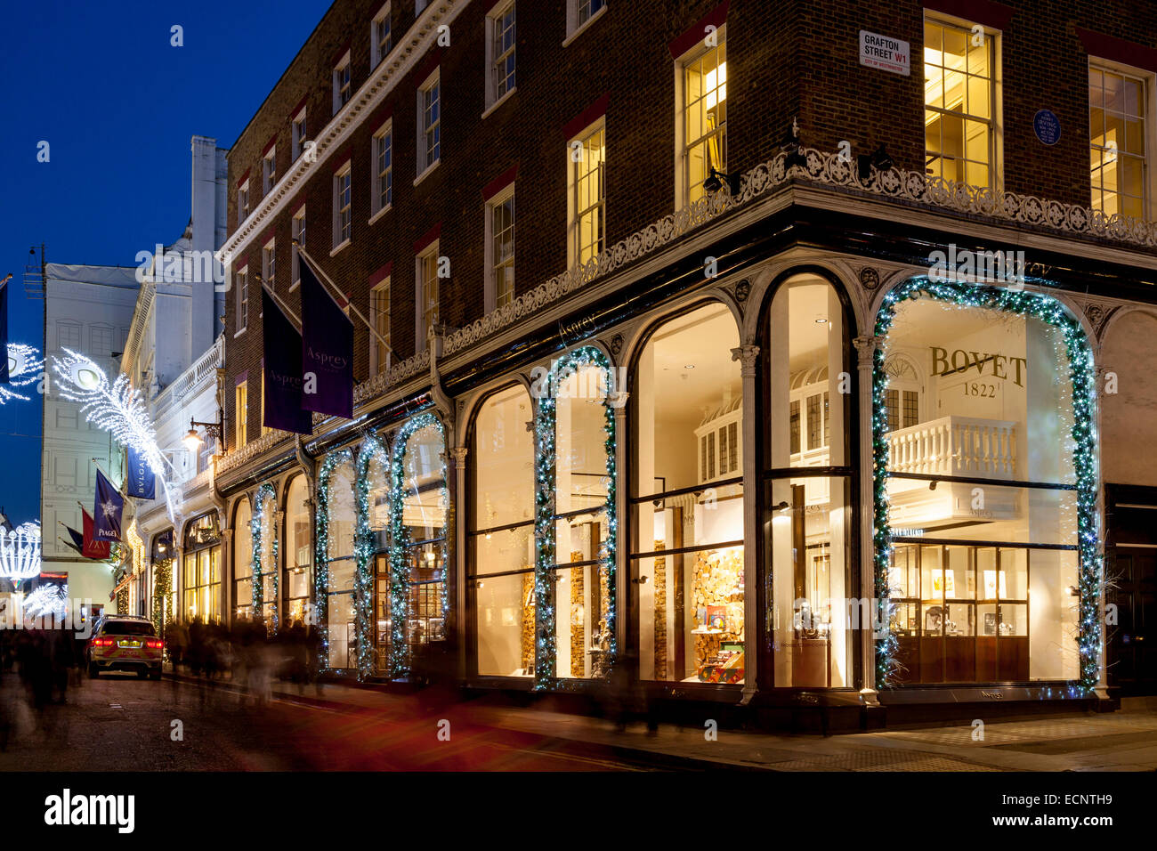 Il negozio Asprey In New Bond Street a Londra, Inghilterra Foto Stock