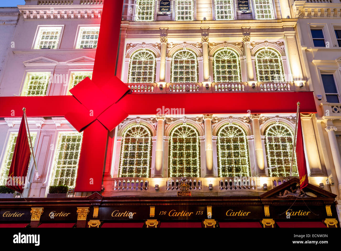 La Cartier Store In New Bond Street a Londra, Inghilterra Foto Stock
