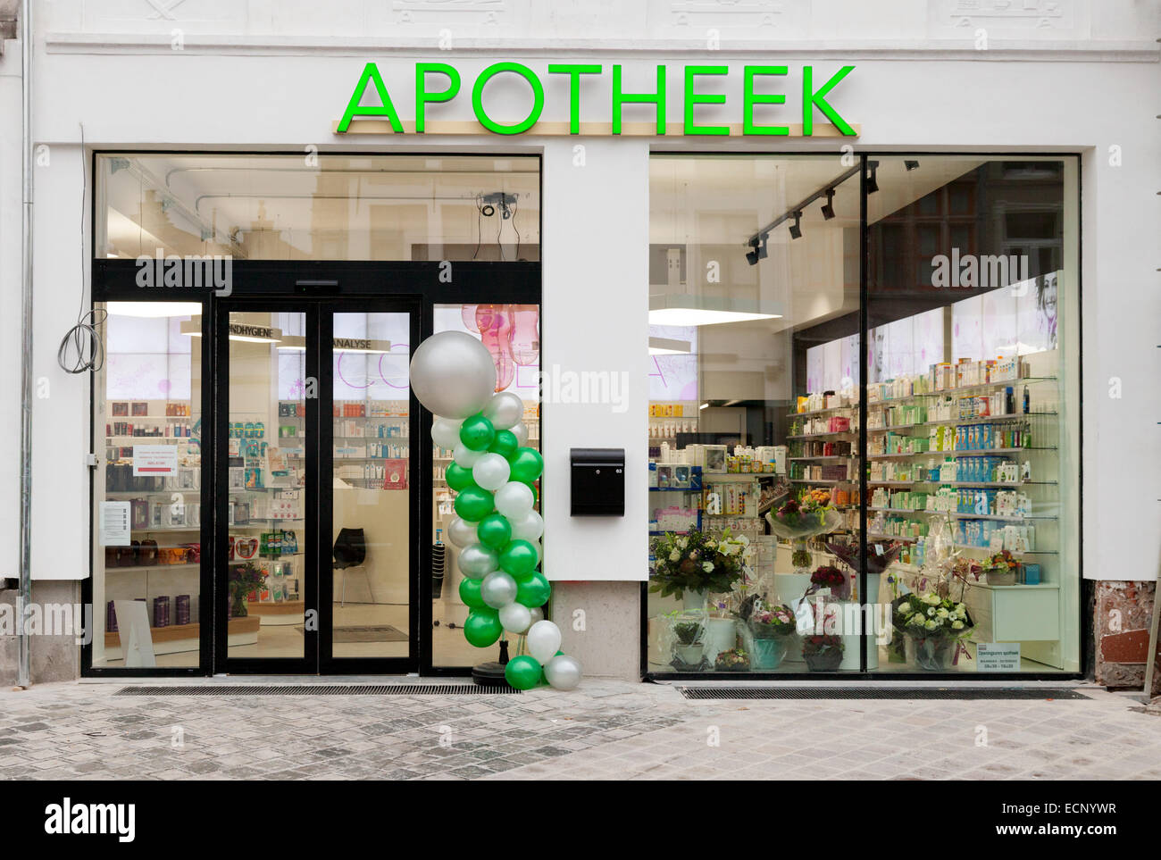 Apotheek, una farmacia belga, farmacia, Gand, Belgio Europa Foto Stock