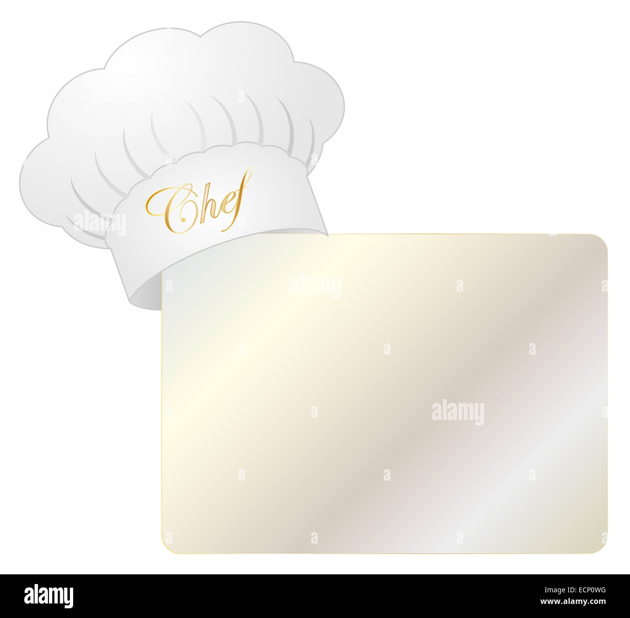 Cappello del cuoco unico Foto Stock
