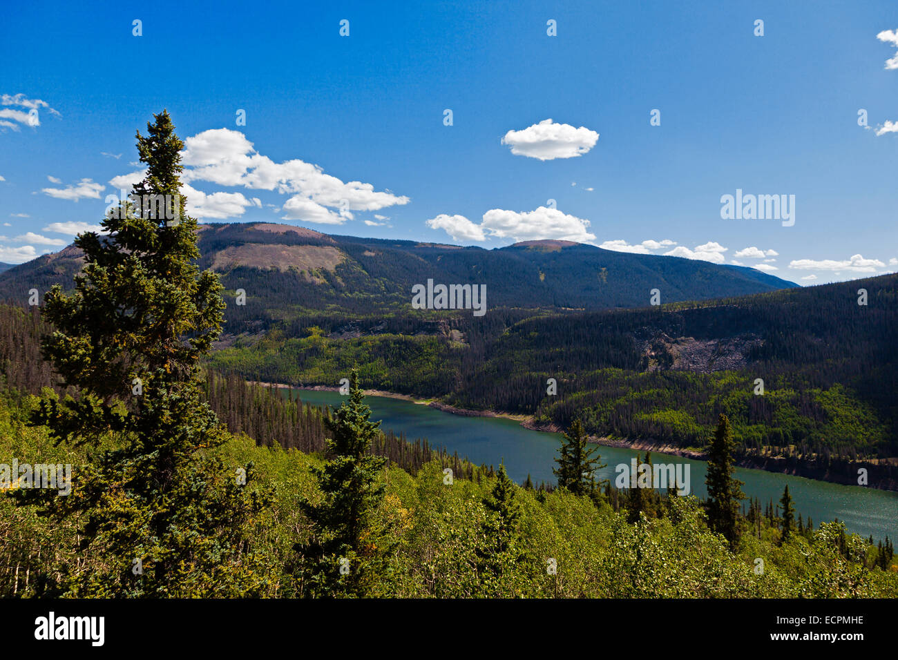 RIO GRANDE serbatoio nelle Montagne Rocciose - Southern Colorado Foto Stock