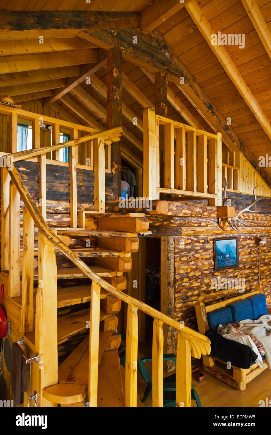 I vacanzieri godranno di un rustico ma confortevole cabina a OLEO RANCH a 10500 piedi - SOUTHERN COLORADO MR Foto Stock
