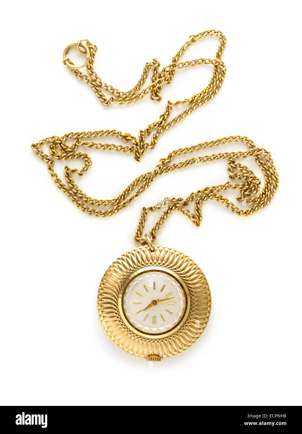 Catena Per Orologio Da Tasca Placcata Oro, Giletière, Nuova, Unisex - Foto 3