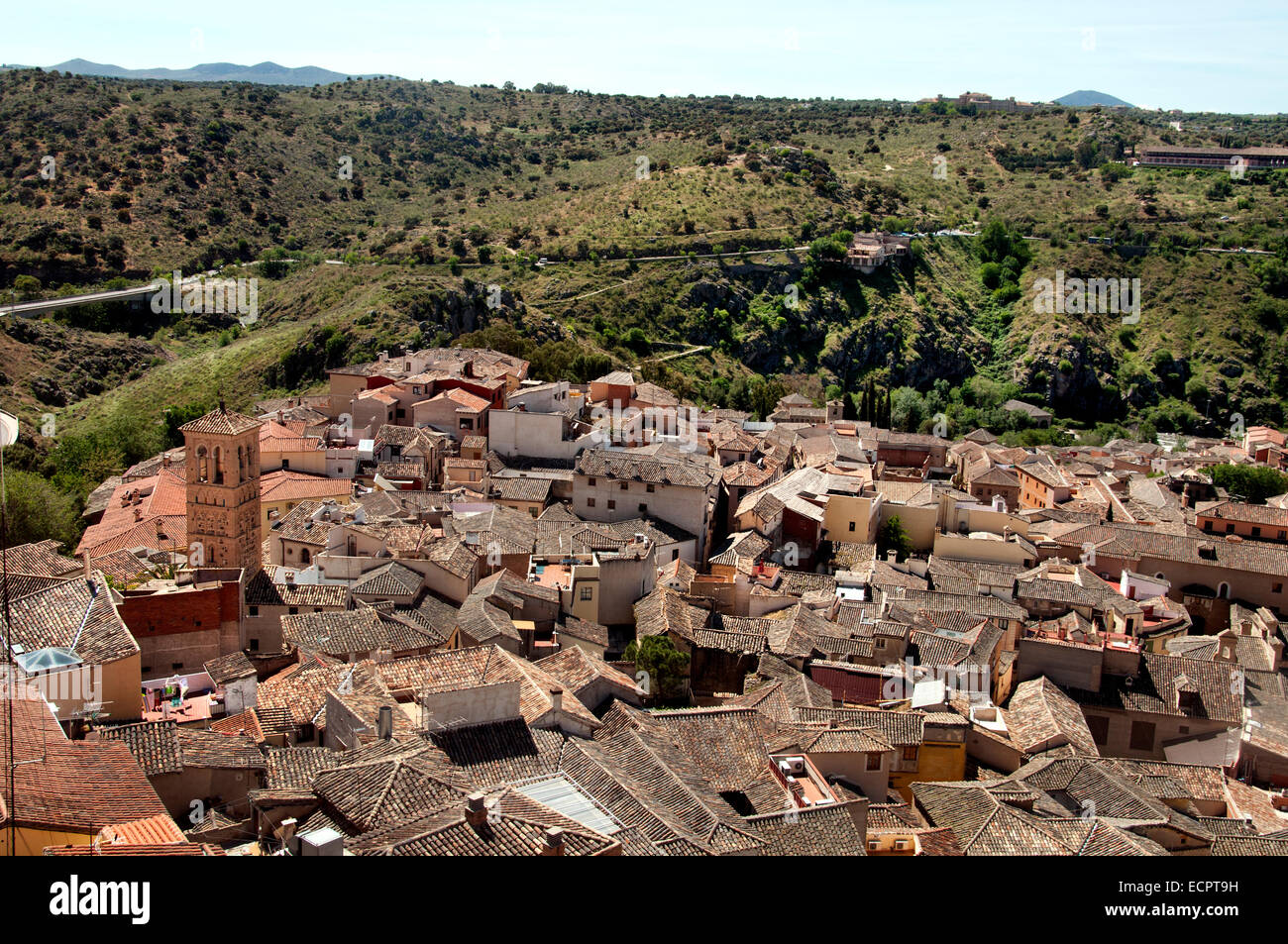 Skyline Toledo Spagna città spagnola nel centro storico della città Foto Stock