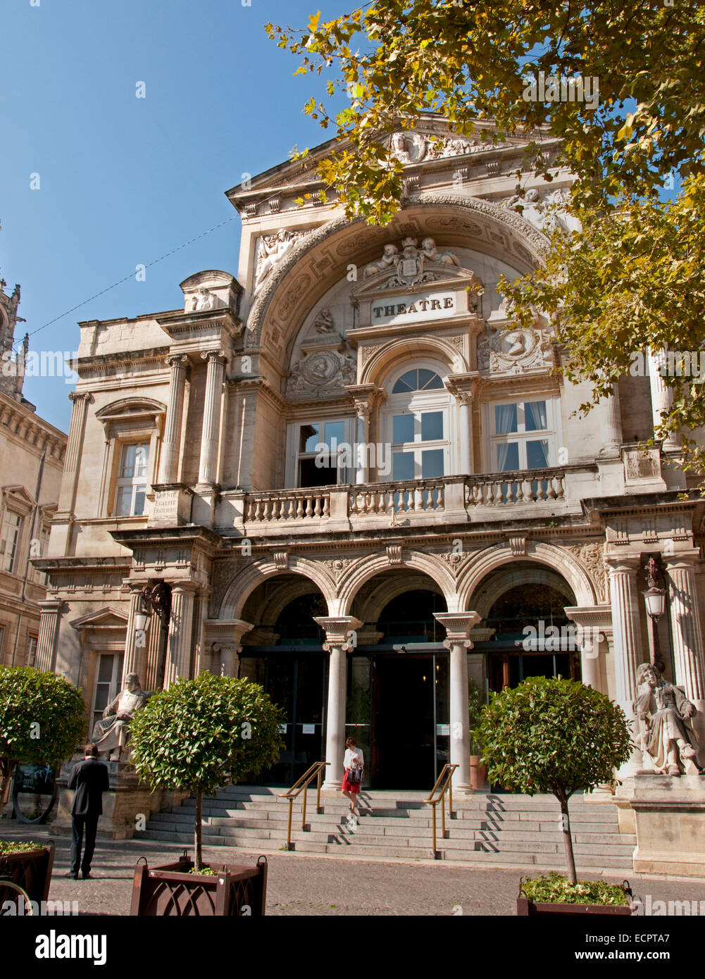 Opéra théâtre d'Avignon opera house Avignon Francia francese ( Place de L'Horloge ) Foto Stock