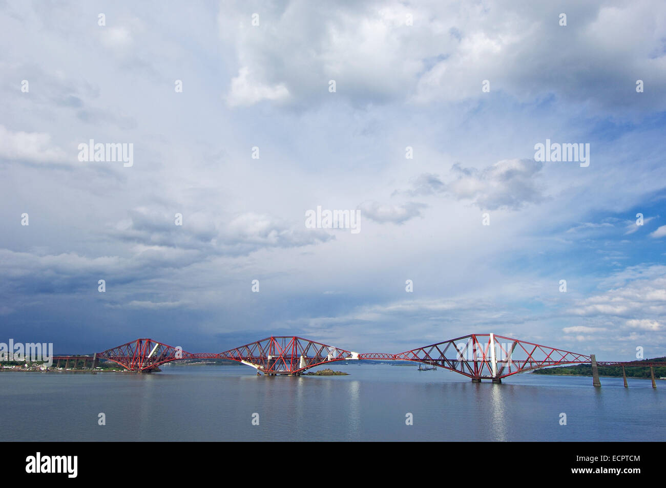 Forth Bridge, 1890, Edimburgo, Regione di Lothian, Scozia, Regno Unito, Europa Foto Stock