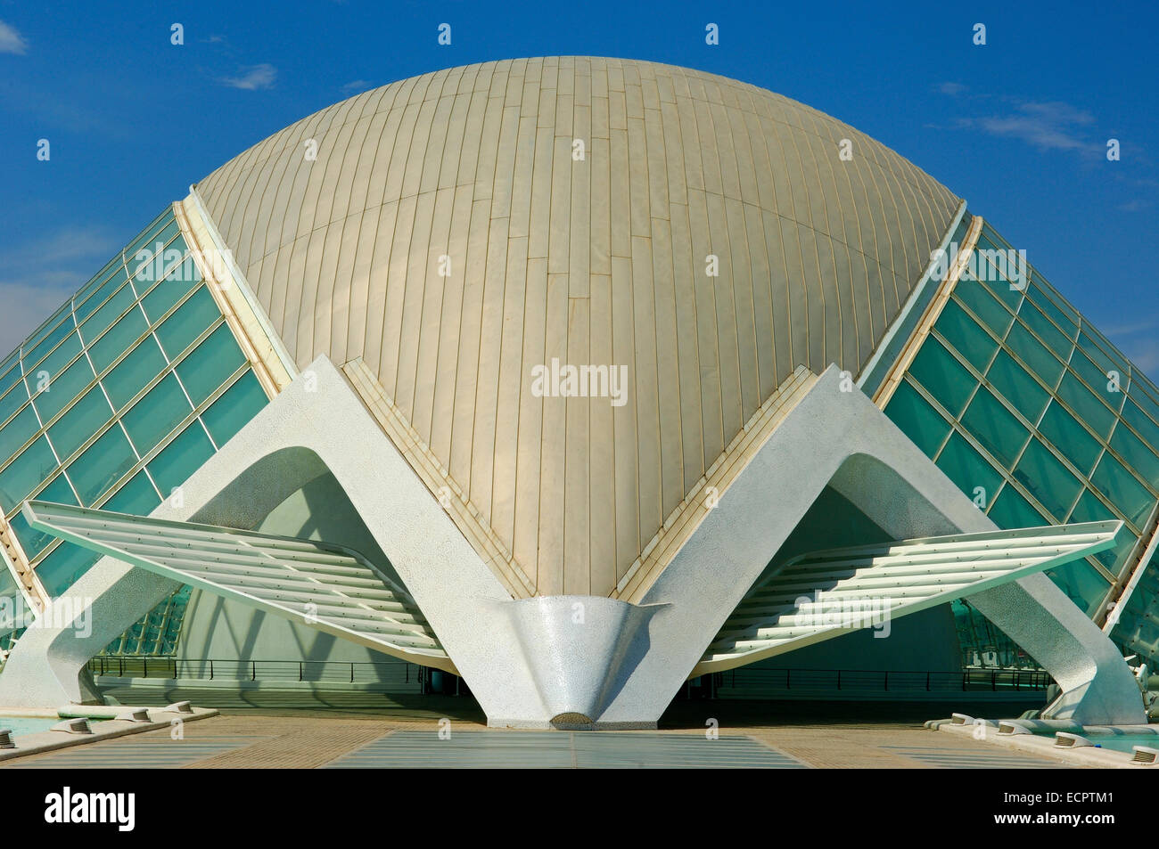 L'Hemisferic, da S. Calatrava, Città delle Arti e delle Scienze, Comunidad Valenciana, Valencia, Spagna, Europa Foto Stock