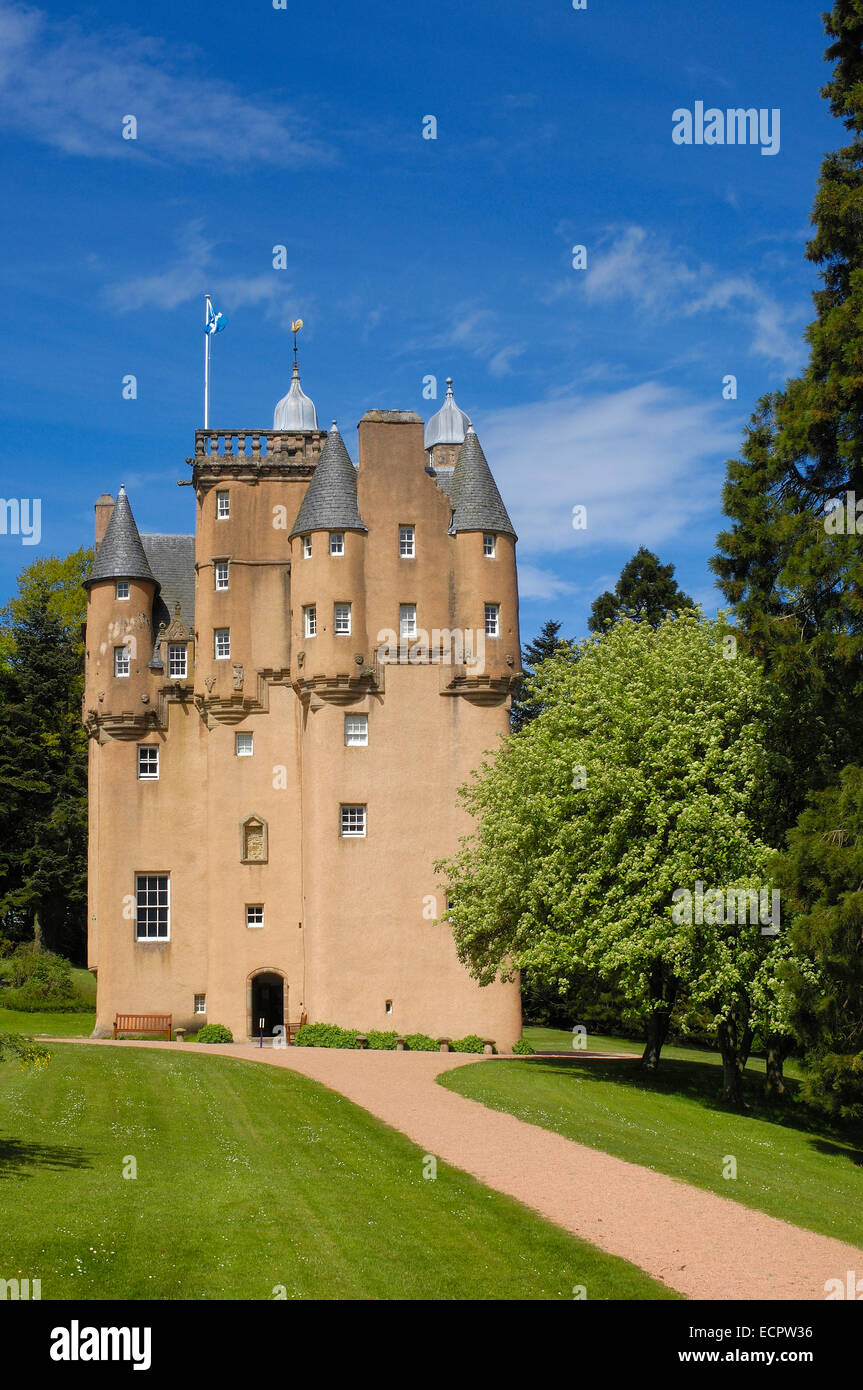Castello di Craigievar, Aberdeenshire, Scotland, Regno Unito, Europa Foto Stock