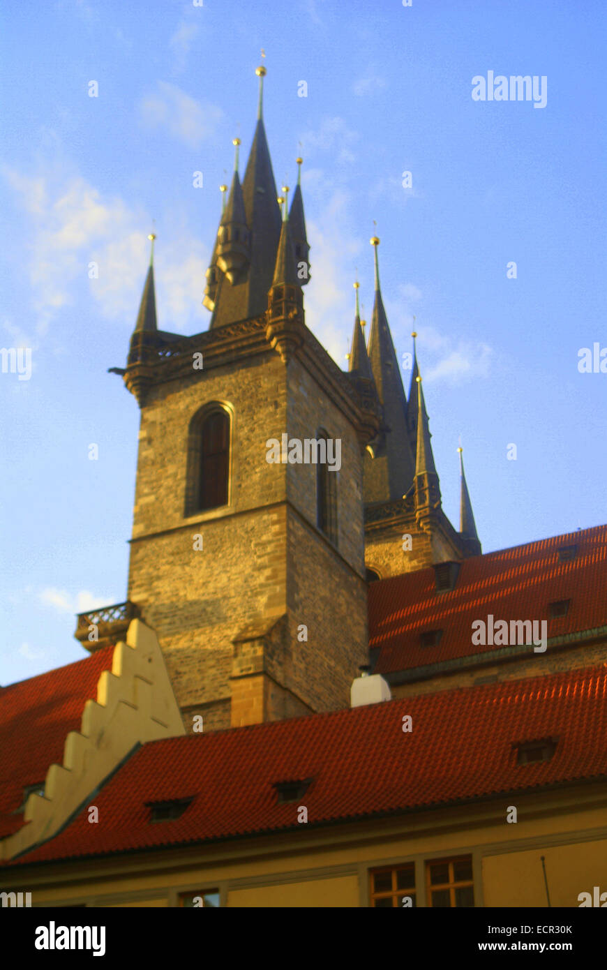 Una varietà di punti di vista in ed intorno al vecchio e nuovo Praga mostra la pittoresca e aspetti storici della città antica. Foto Stock