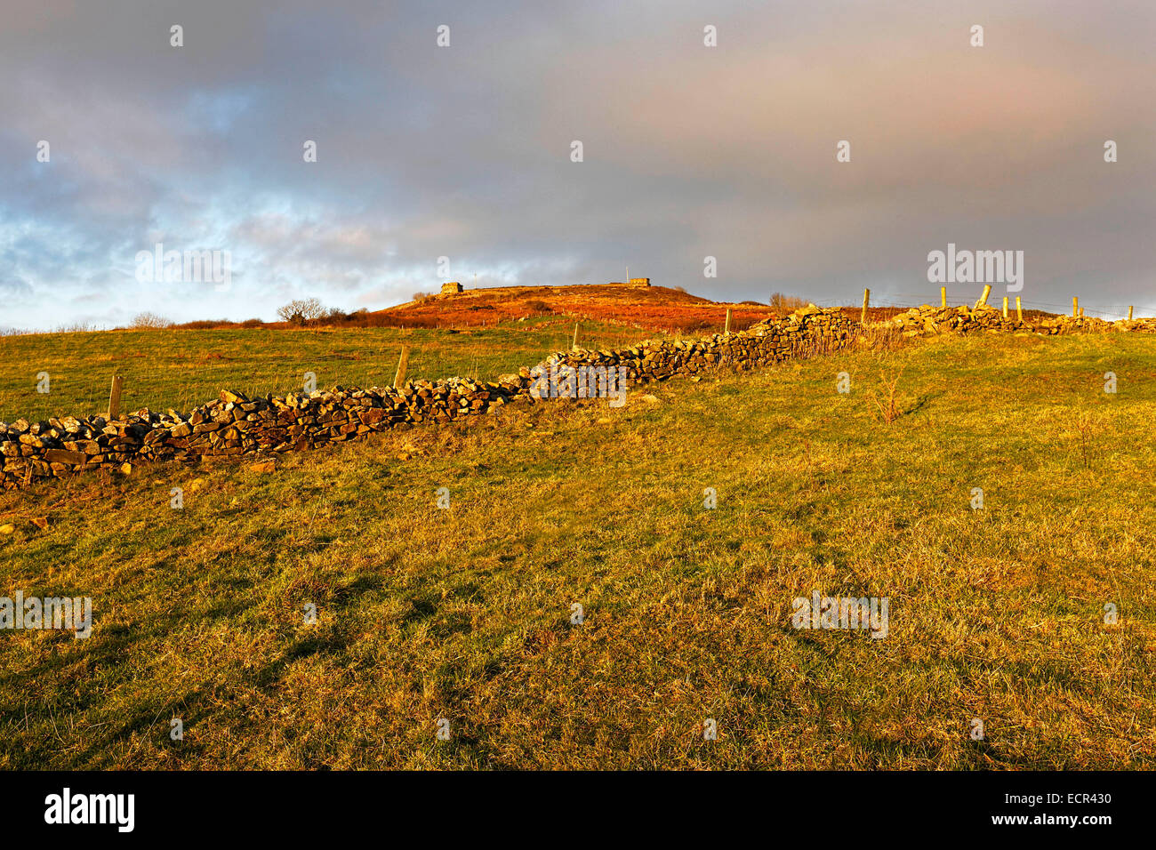 Vista orizzontale a Fort Dunree, County Donegal, Repubblica di Irlanda, Europa. Dicembre 2014 Foto Stock