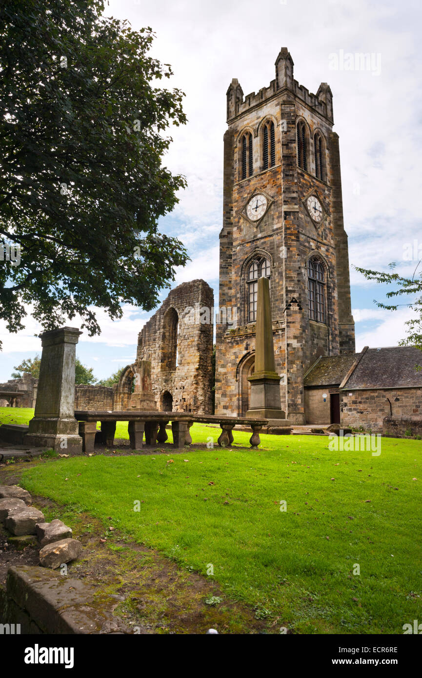 Kilwinning Abbey, North Ayrshire, in Scozia, Regno Unito Foto Stock