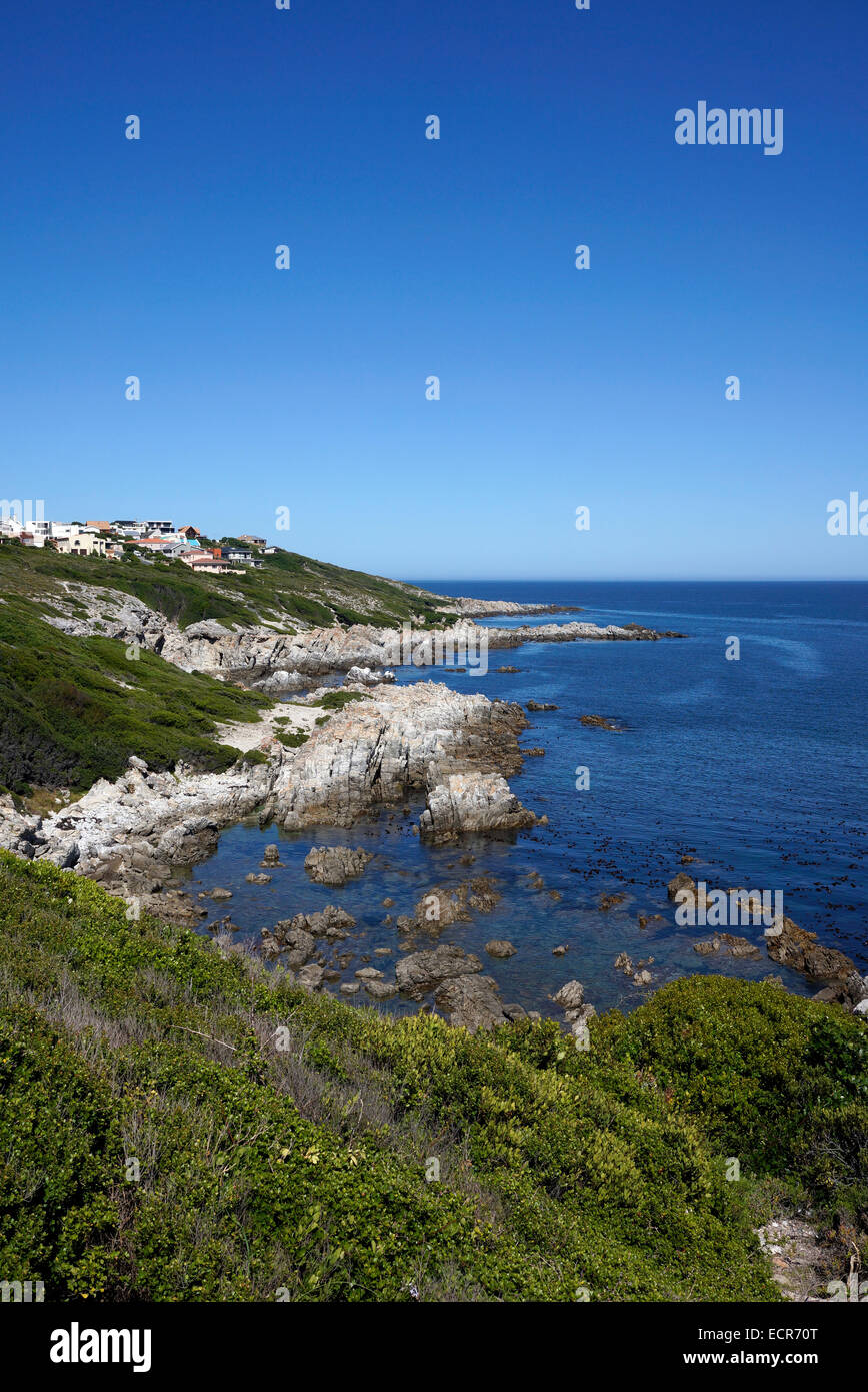 De Kelders è un villaggio costiero di Gansbaai area sulla costa sud della provincia del Capo occidentale. Sud Africa. Foto Stock