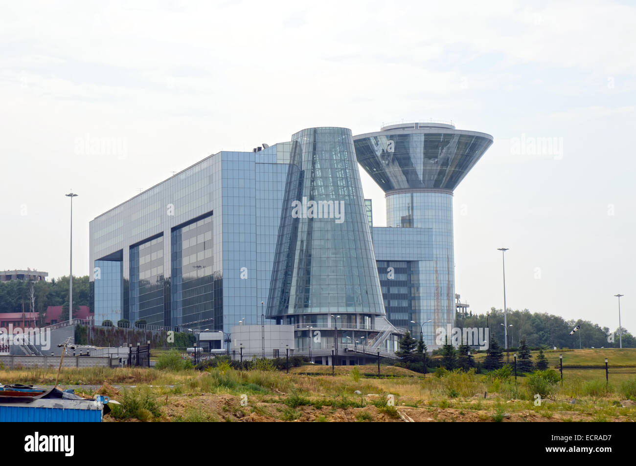 Futuro dello skyline della città giorno di estate Foto Stock