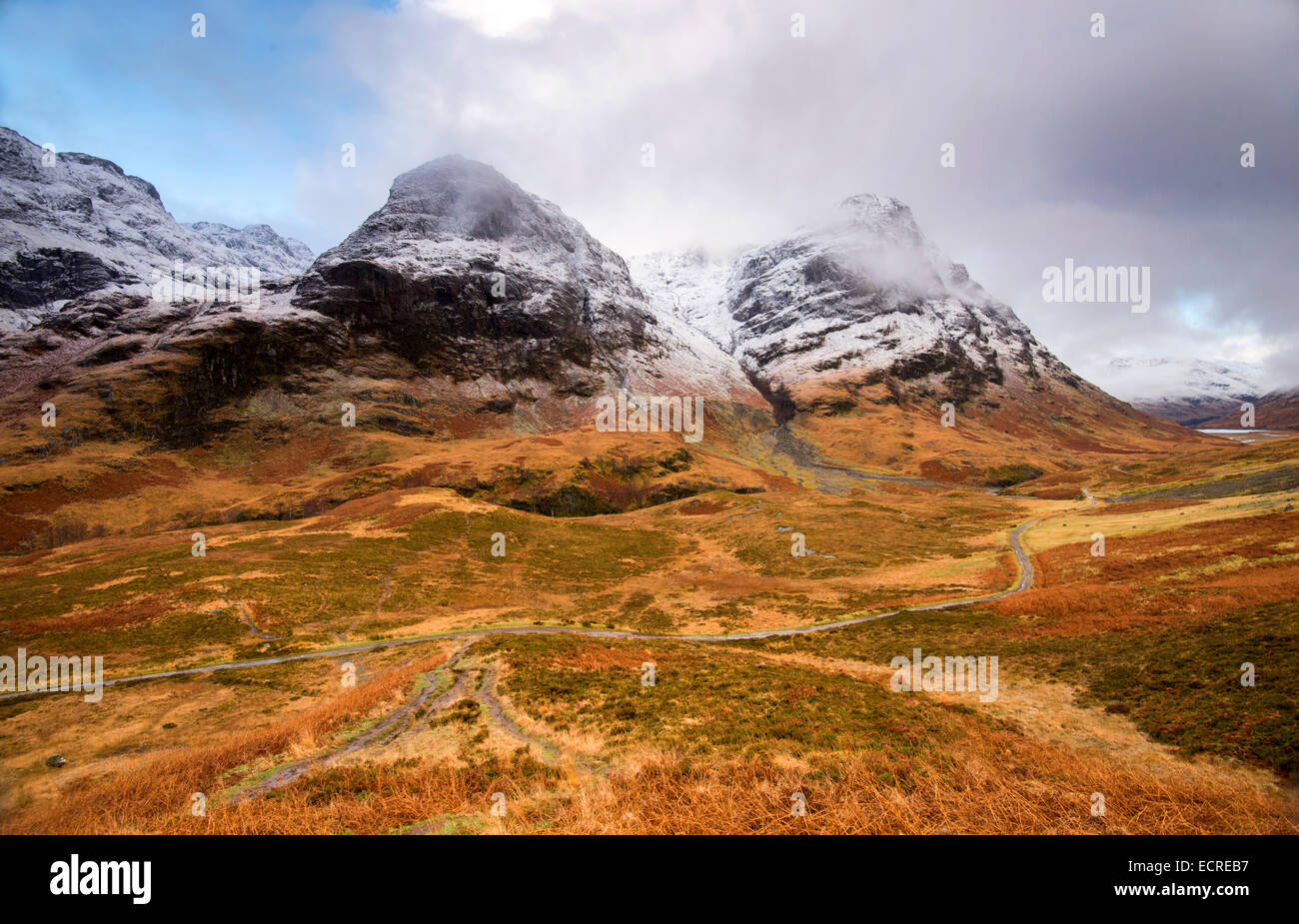 Le tre sorelle in Glencoe, Scotland Regno Unito Foto Stock