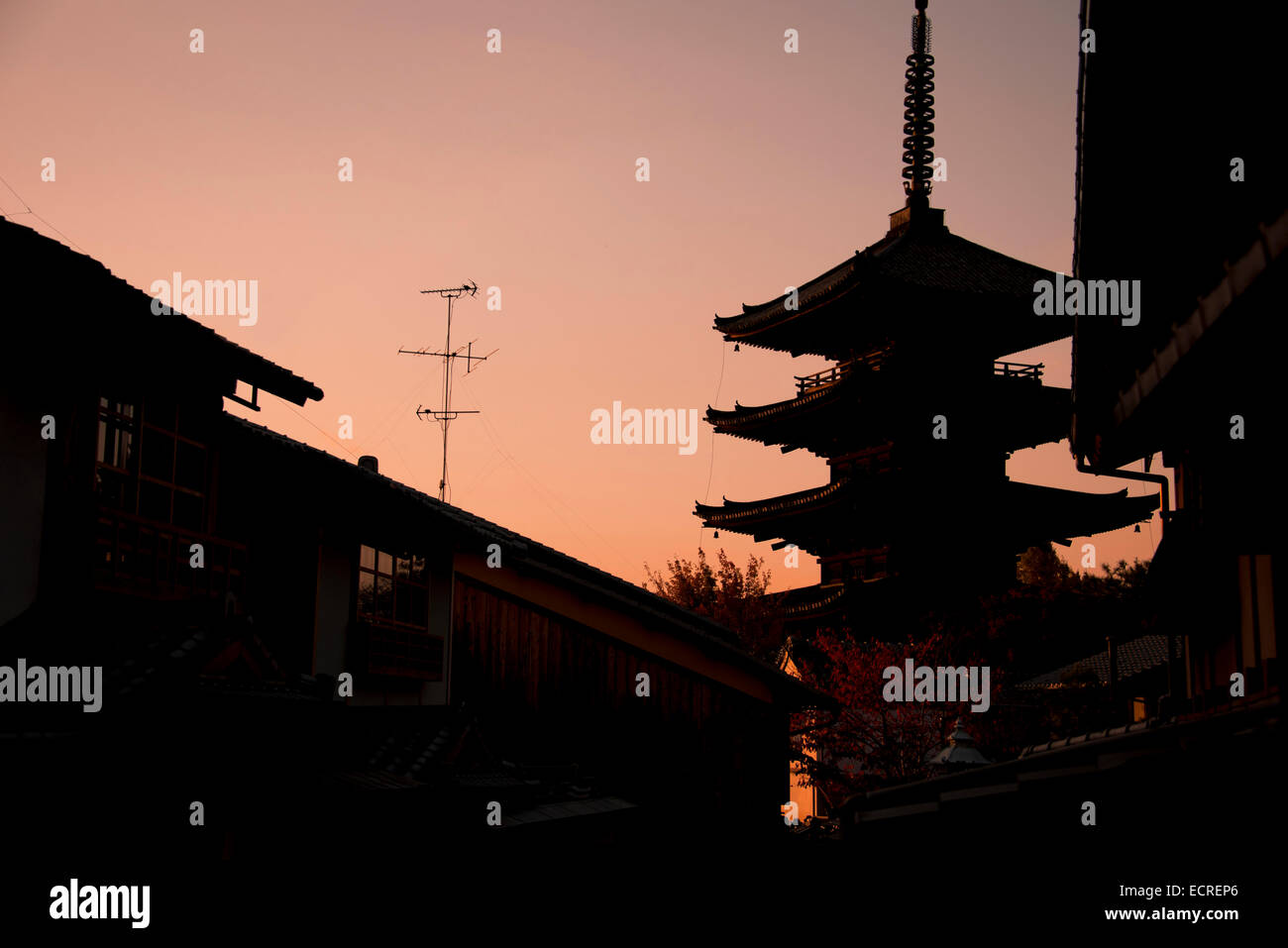 Pagoda, Kyoto, Giappone. Foto Stock