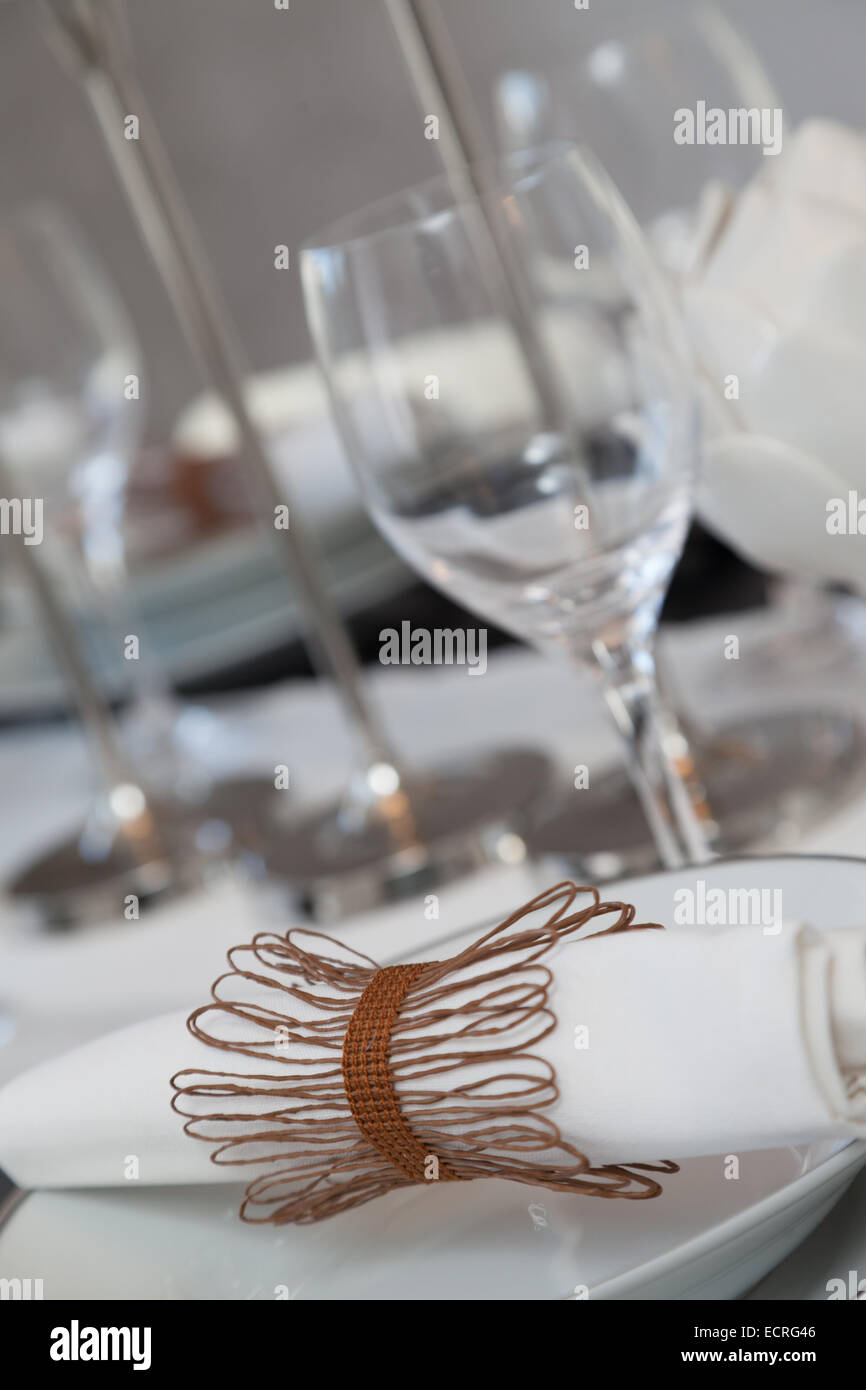 Elegante sala da pranzo Foto Stock