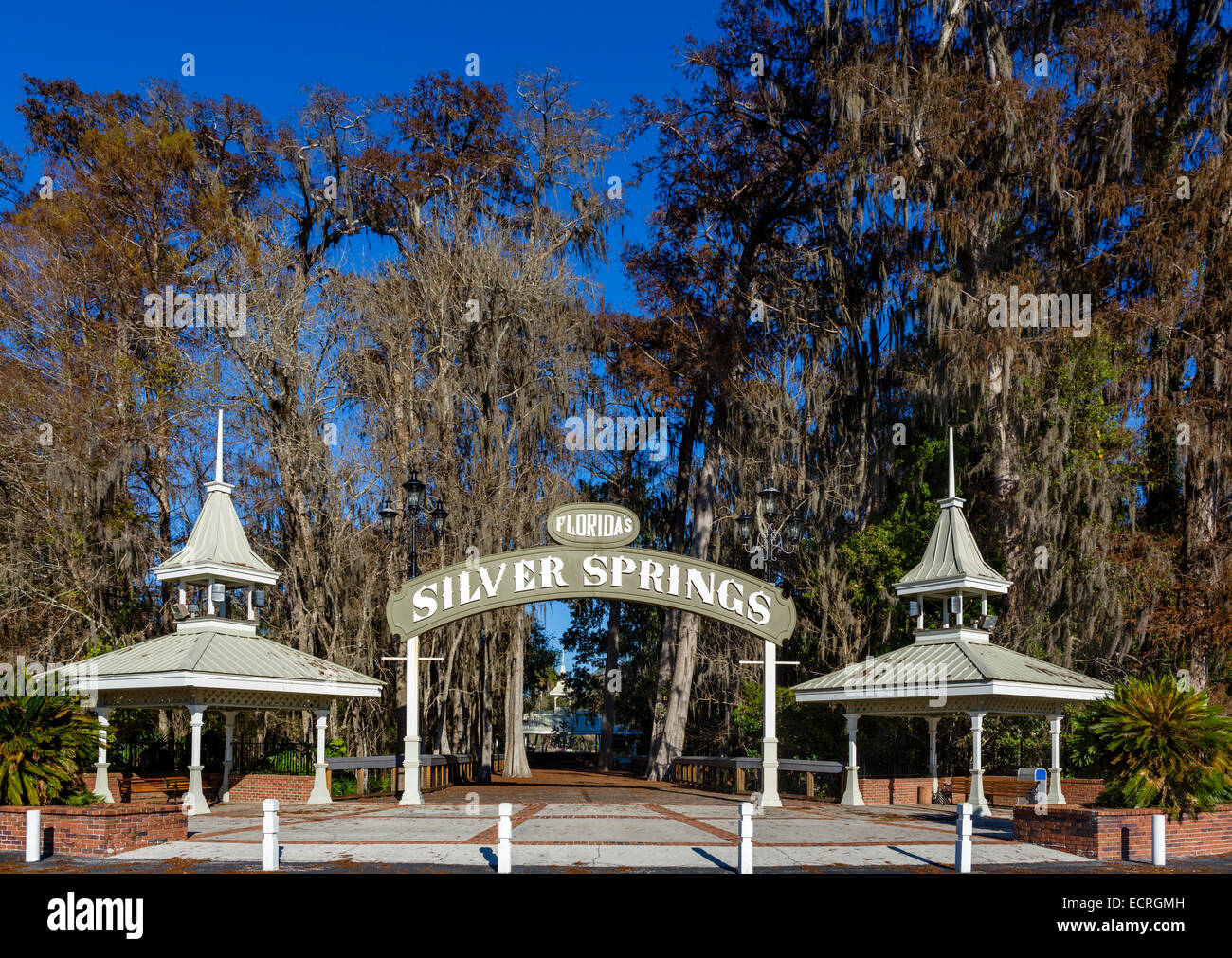Ingresso al Silver Springs State Park, vicino a Ocala, Marion County, Florida, Stati Uniti d'America Foto Stock