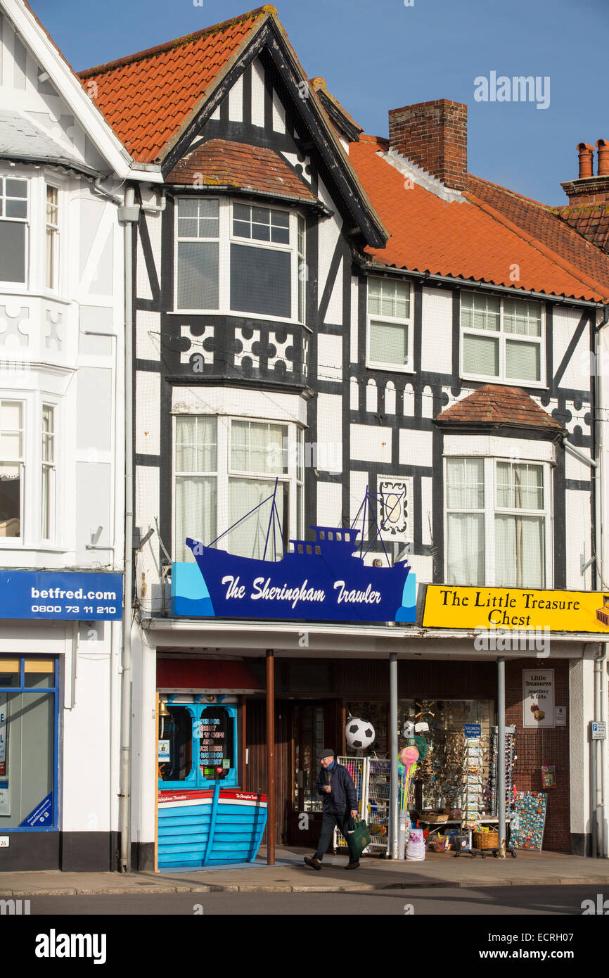 Sheringham in Norfolk, Regno Unito. Foto Stock