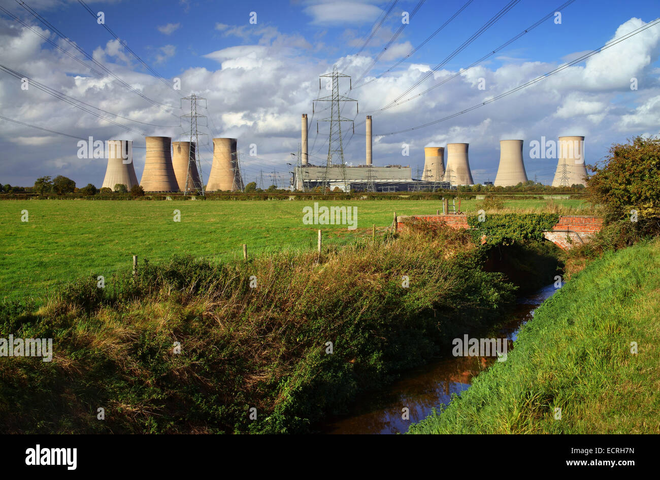 UK,Nottinghamshire,West Burton stazioni di alimentazione Foto Stock