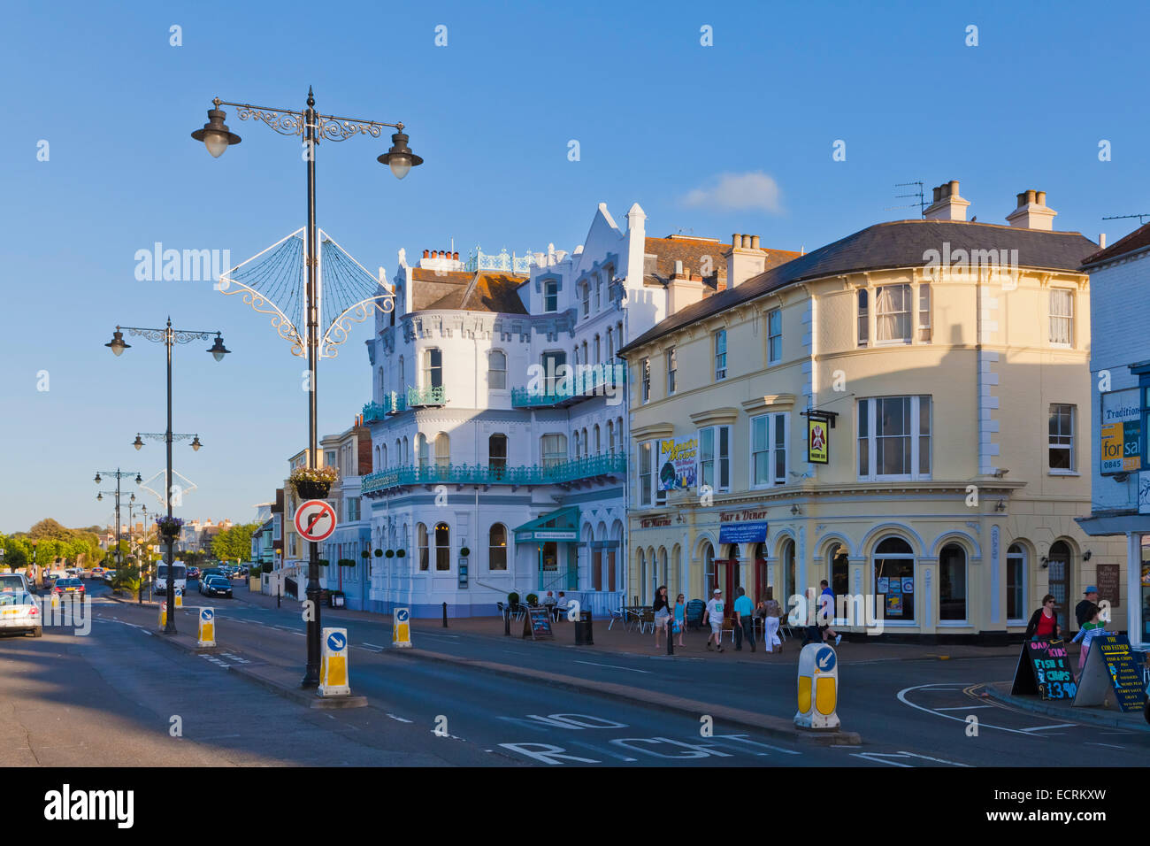 HOTEL ESPLANADE, ristoranti, ESPLANADE, Ryde, Isle of Wight, Inghilterra, Gran Bretagna Foto Stock