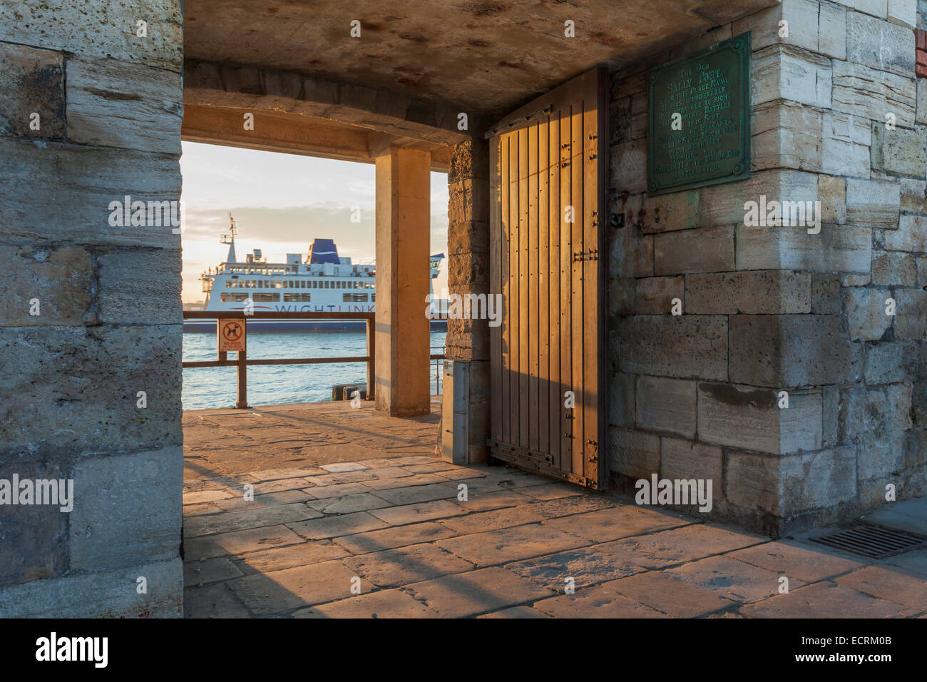 La vecchia Sally porto di Portsmouth, Hampshire, Inghilterra. Foto Stock