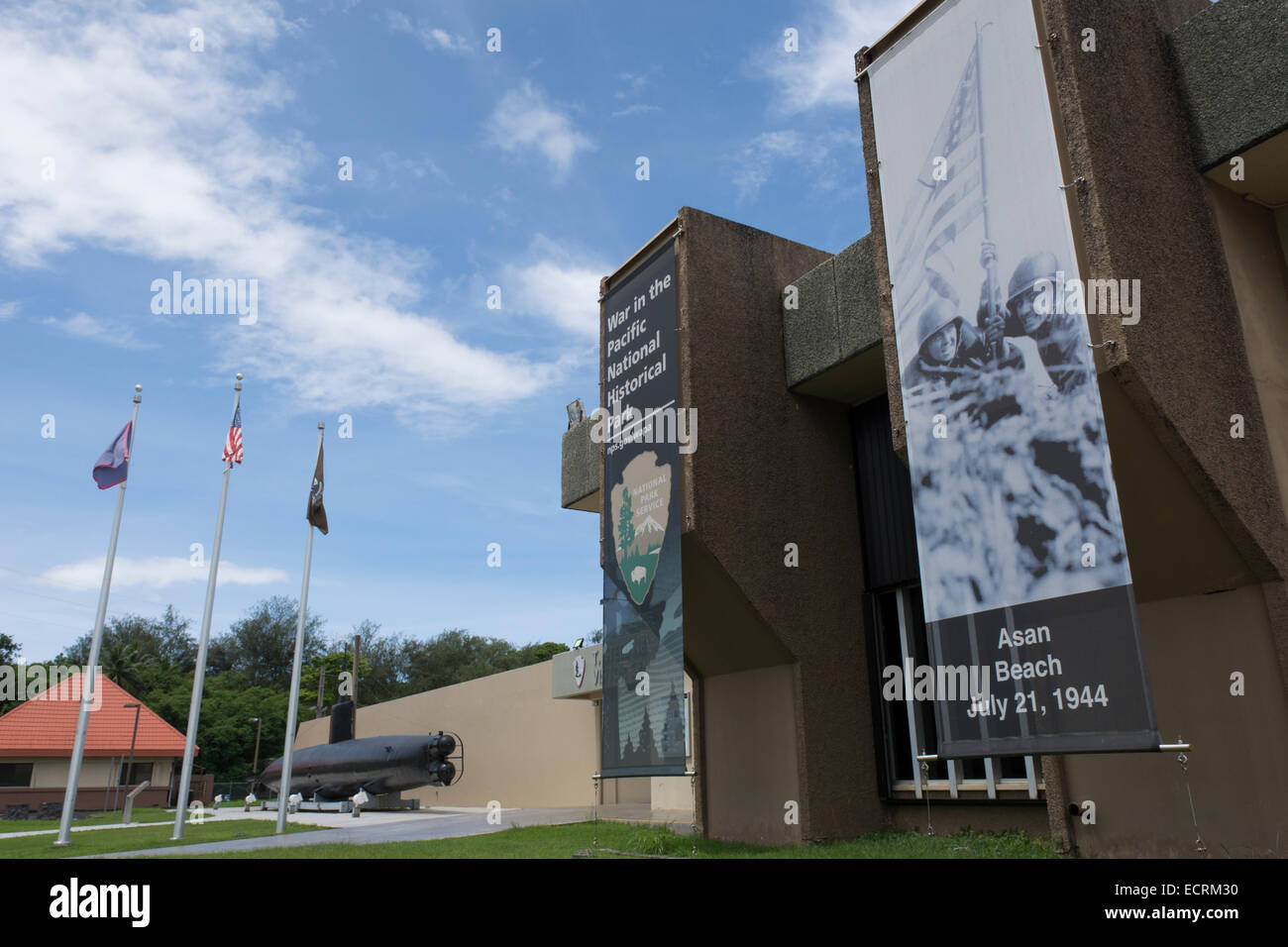 Stati federati di Micronesia, Isole Marianne, territorio statunitense di Guam. La guerra del Pacifico National Historic Park, la guerra nel Pacifico museo. Foto Stock