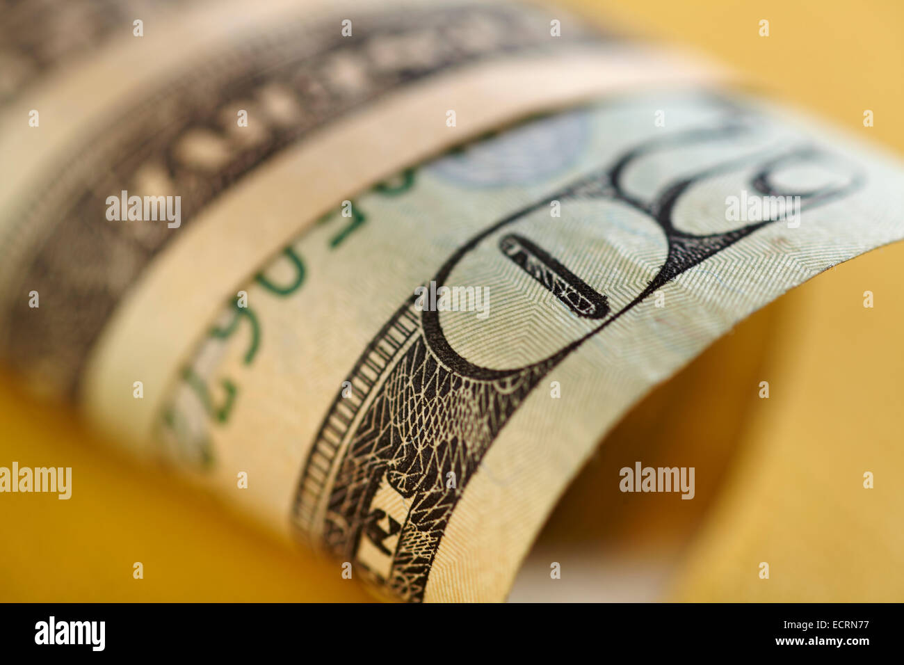 Moneta americana, venti dollari Foto Stock