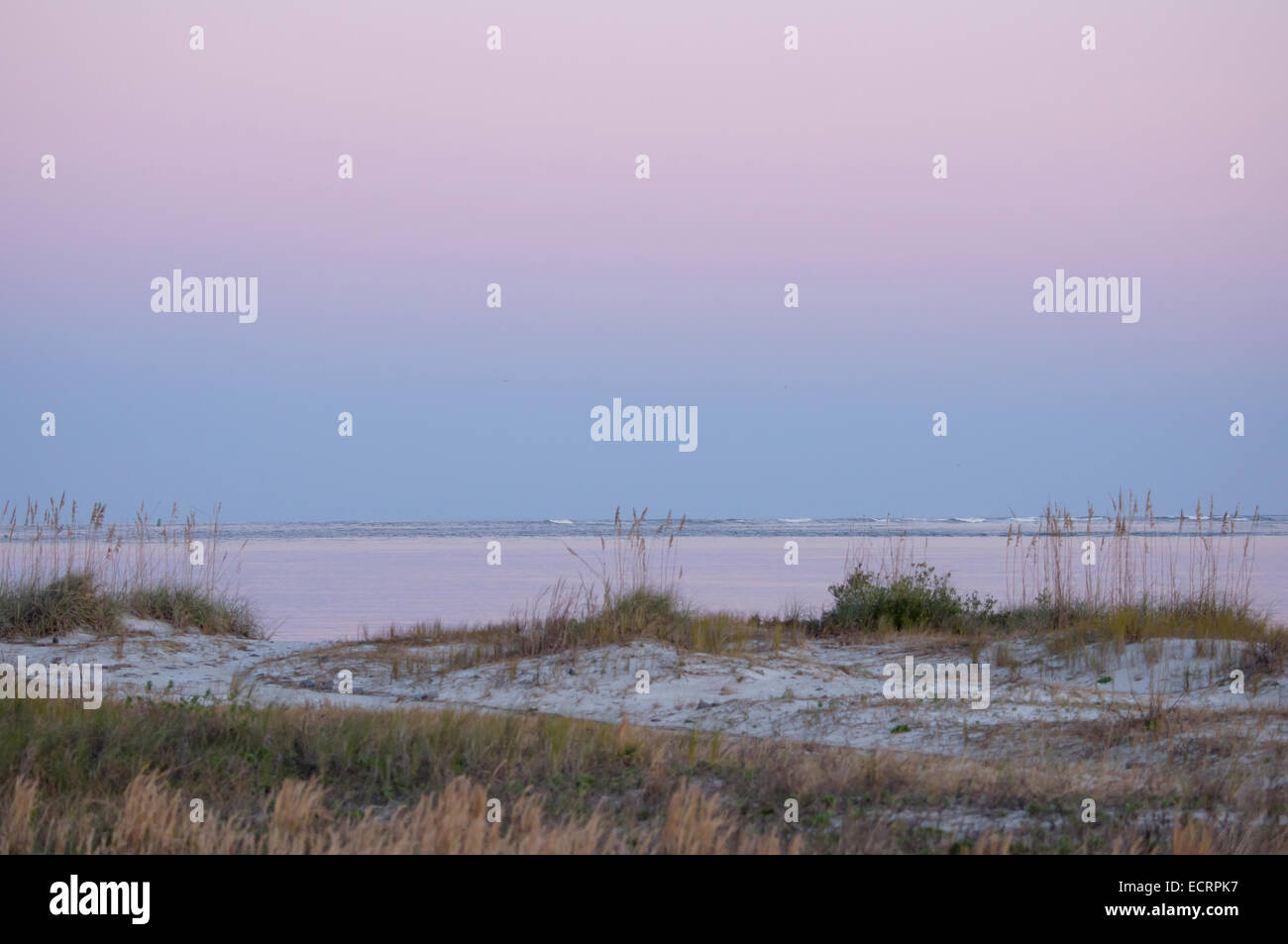 Ponce Inlet al crepuscolo, Volusia County, Florida USA Foto Stock