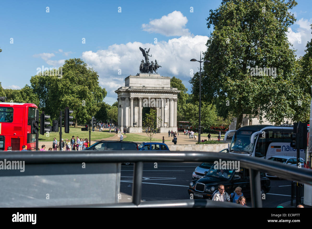 La Porta Vecchia a Buckingham Palace. Foto Stock