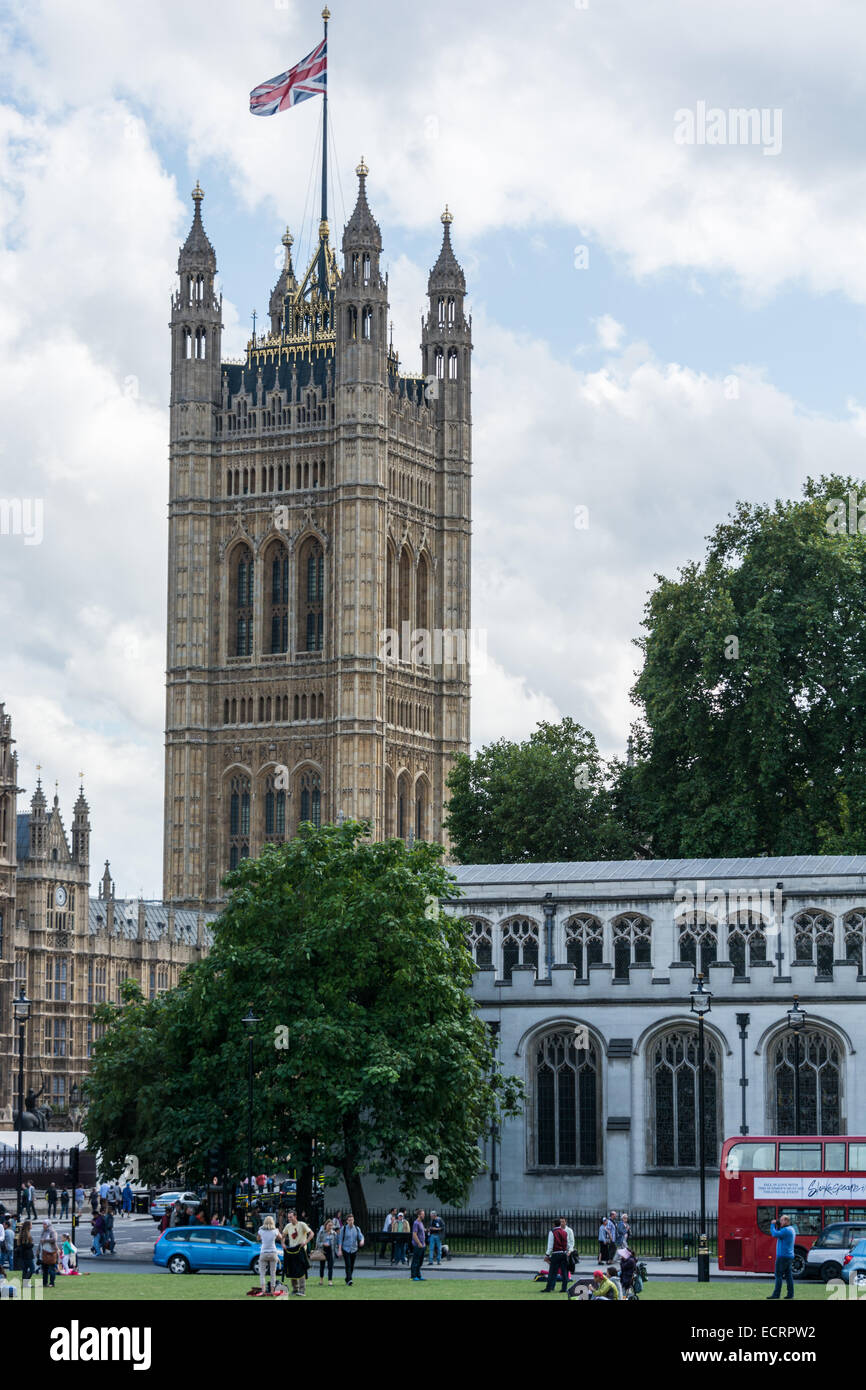La torre della casa di Parliment London Inghilterra England Foto Stock