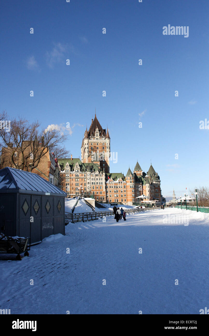 Chateau Frontenac Fairmont Hotel in Quebec, Canada Foto Stock