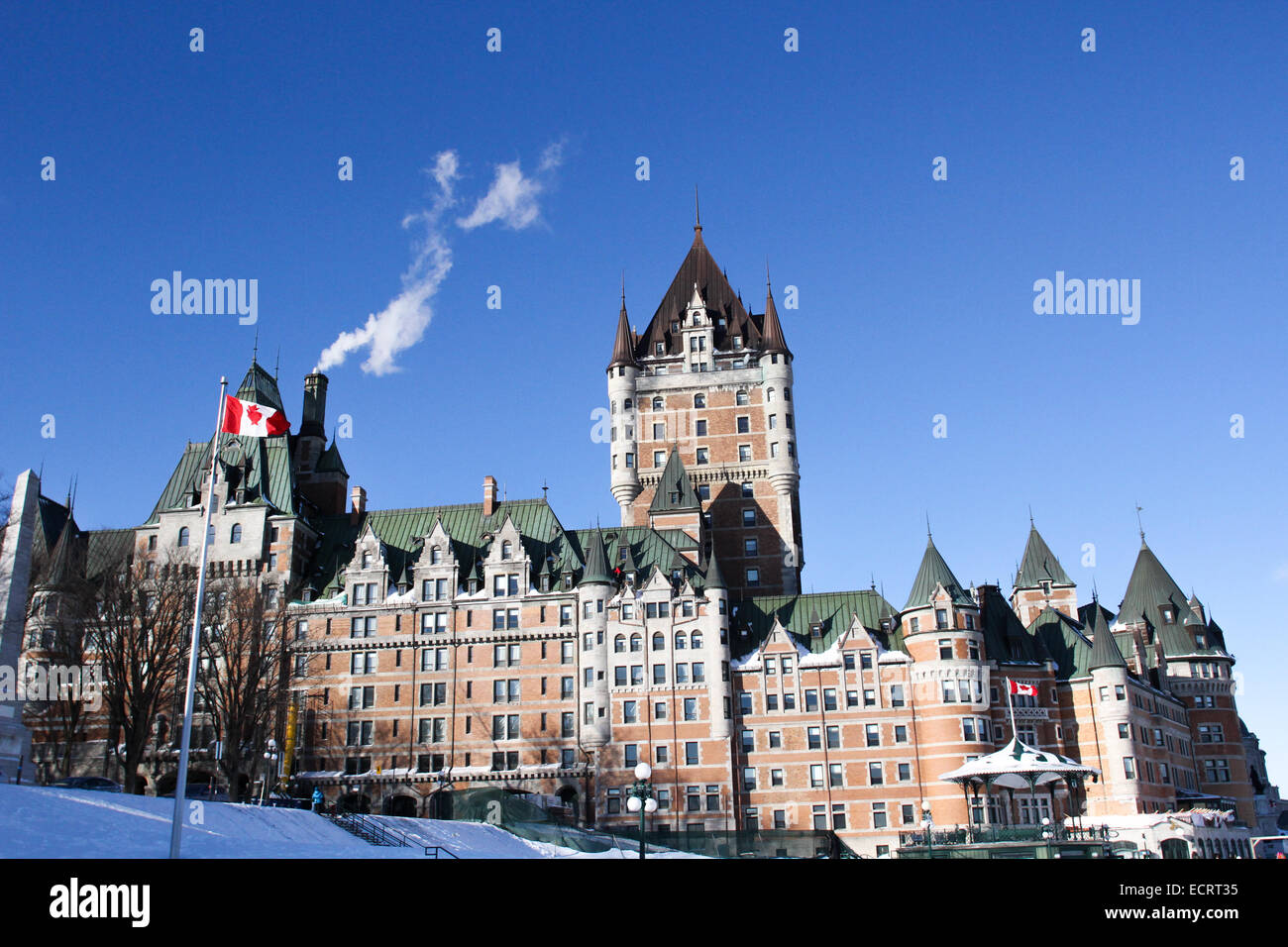 Chateau Frontenac Fairmont Hotel in Quebec, Canada Foto Stock