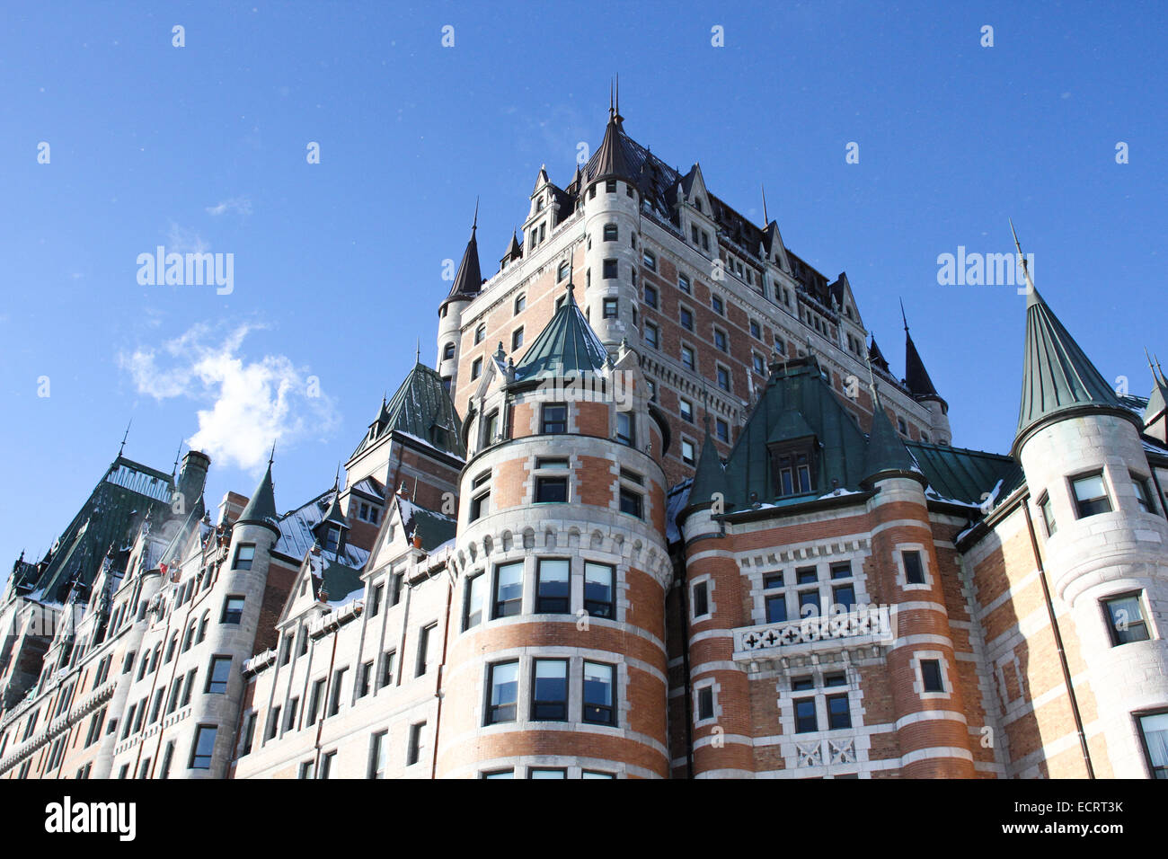 Chateau Frontenac Fairmont Hotel in Quebec, Canada Foto Stock