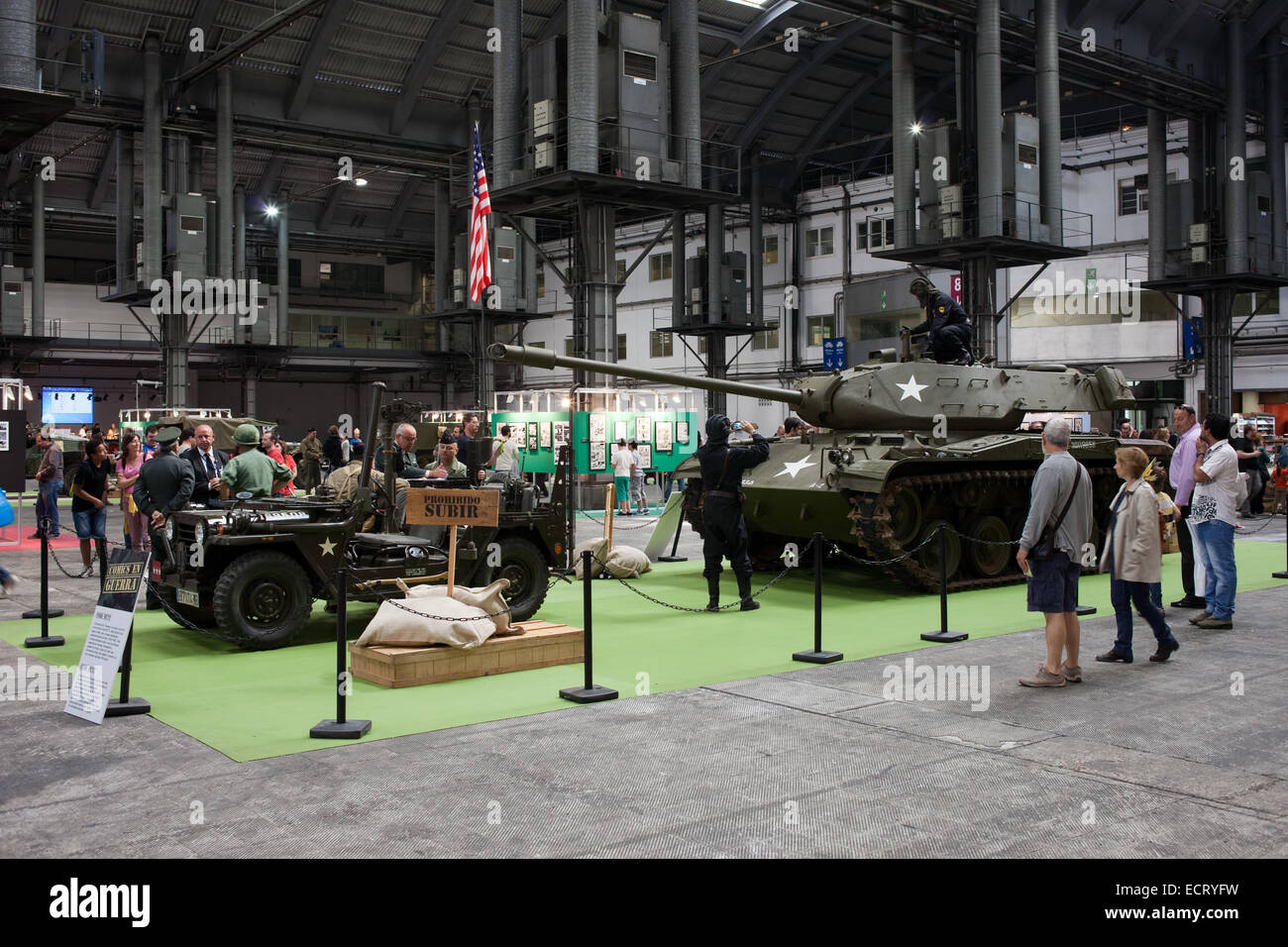 32 Fiera Internazionale Comic di Barcellona - Mostra sulla Guerra in Catalogna, Spagna. Foto Stock