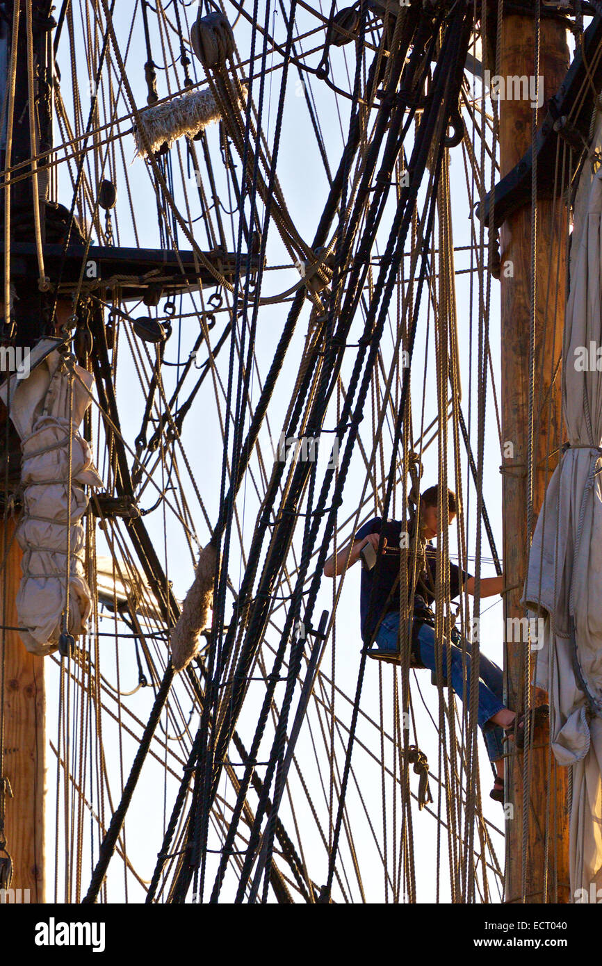 Il Bosun's Chair. Foto Stock