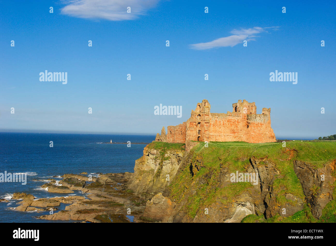 Il castello di Tantallon, East Lothian, North Berwick, Scotland, Regno Unito, Europa Foto Stock
