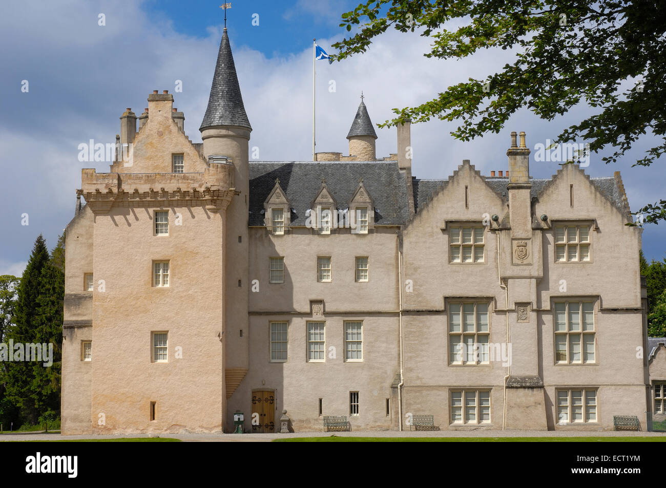 Brodie Castle vicino a Inverness, Grampian regione, Scozia, Regno Unito, Europa Foto Stock
