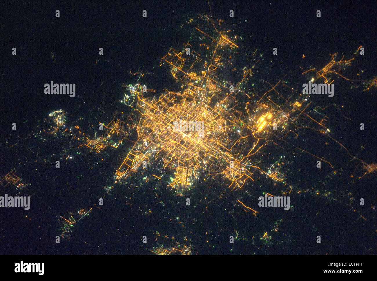 Pechino di notte, Cina Foto Stock