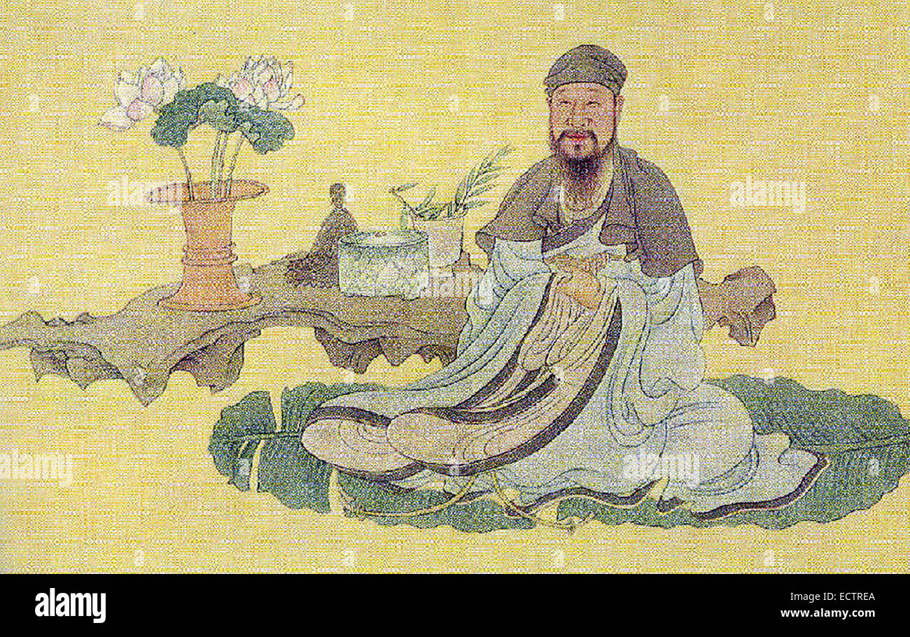 Bai Juyi o Bo Juyi, fu un poeta cinese della dinastia Tang. Foto Stock