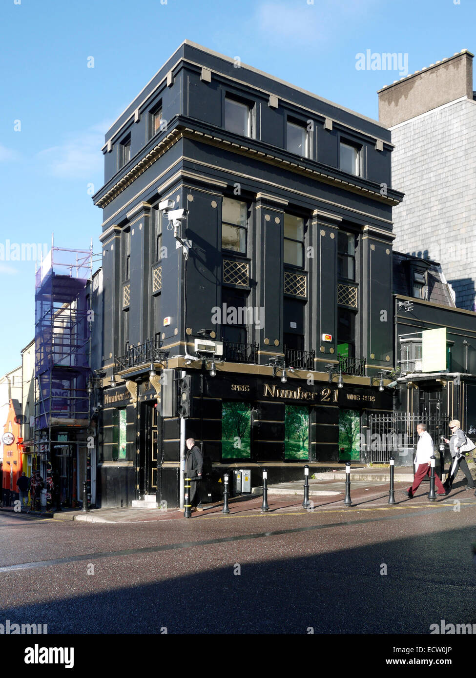 Numero 21 Coburg Street, un ex edificio della banca. Cork, Irlanda. Foto Stock