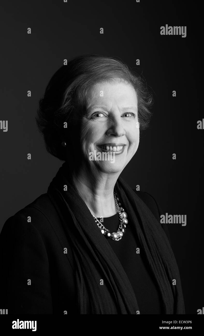 Selina Hastings al oldie pranzo letterario 16-12-14 Foto Stock