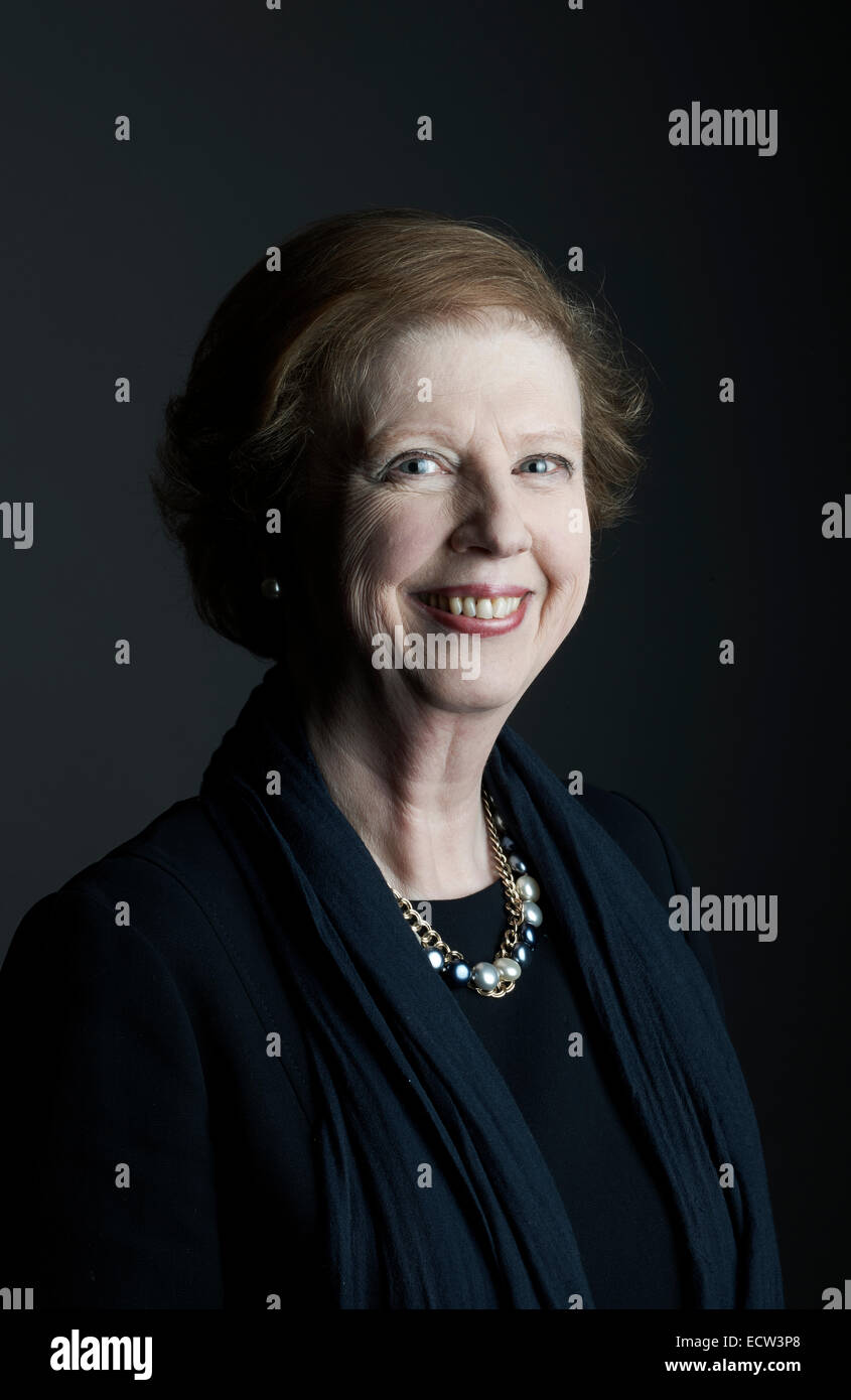 Selina Hastings al oldie pranzo letterario 16-12-14 Foto Stock