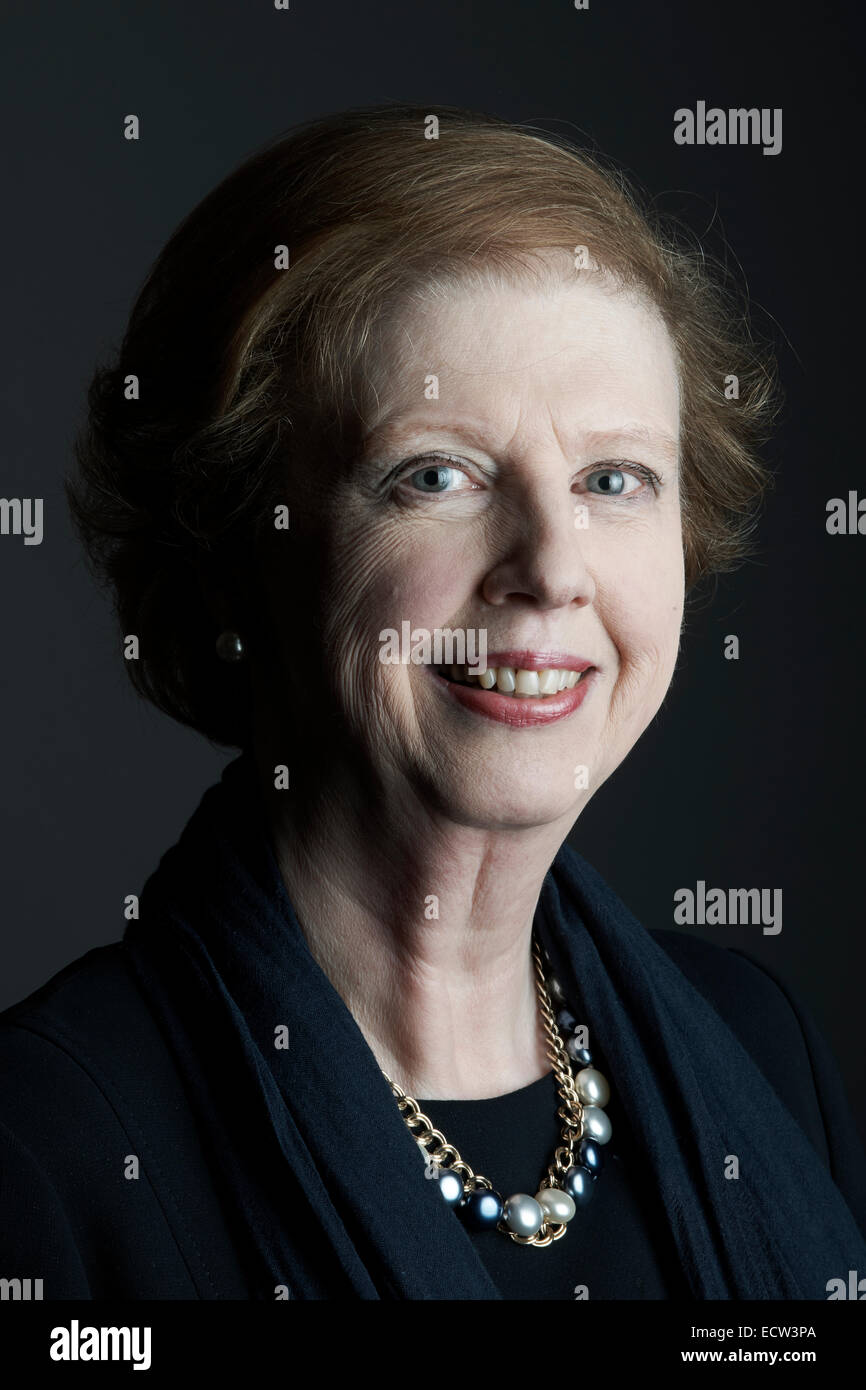 Selina Hastings al oldie pranzo letterario 16-12-14 Foto Stock