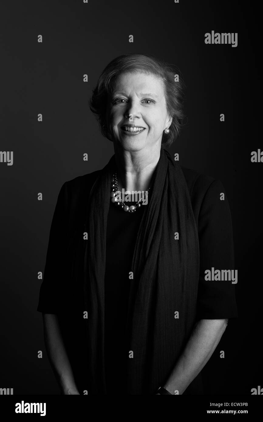 Selina Hastings al oldie pranzo letterario 16-12-14 Foto Stock