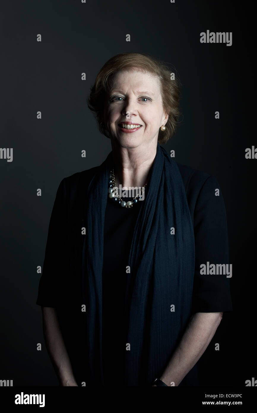 Selina Hastings al oldie pranzo letterario 16-12-14 Foto Stock
