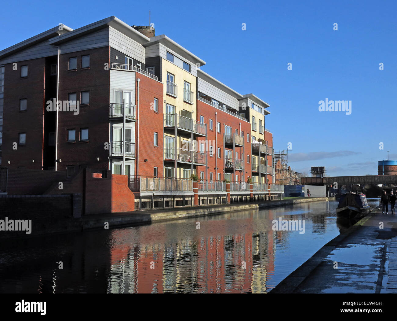 Chester City Canal Waterfront, Cheshire, Inghilterra, Regno Unito, CH1 Foto Stock