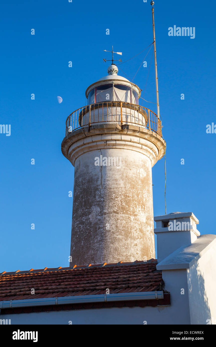 Gelidonya torre faro con cielo blu vicino al mare mediterraneo nel Adrasan Turchia Antalya 2014 Foto Stock